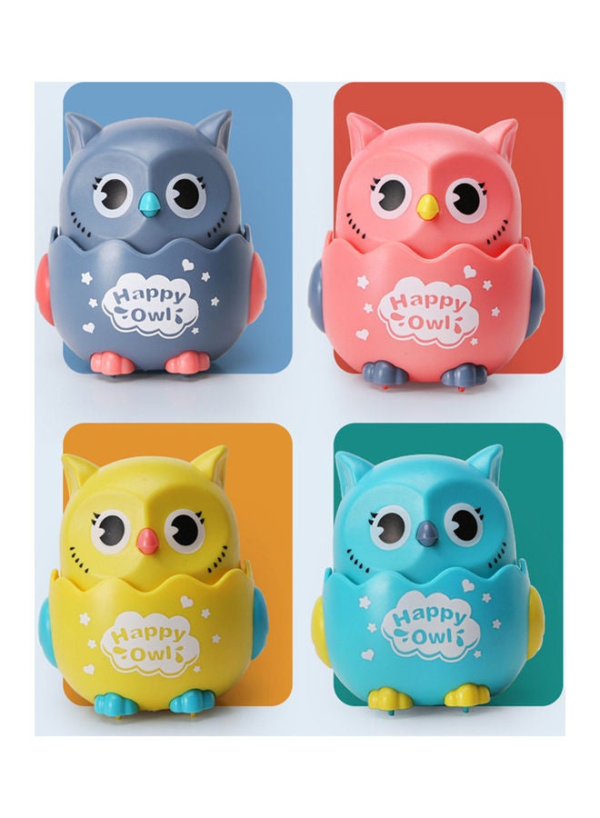 MissTiara - 4-Piece Cute Owl Toy Set Can Be Moved By Pressing Its Head 8.5x8x7.5cm - Image 1