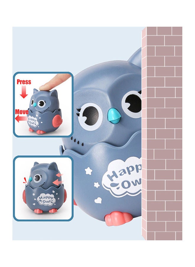 MissTiara - 4-Piece Cute Owl Toy Set Can Be Moved By Pressing Its Head 8.5x8x7.5cm - Image 1