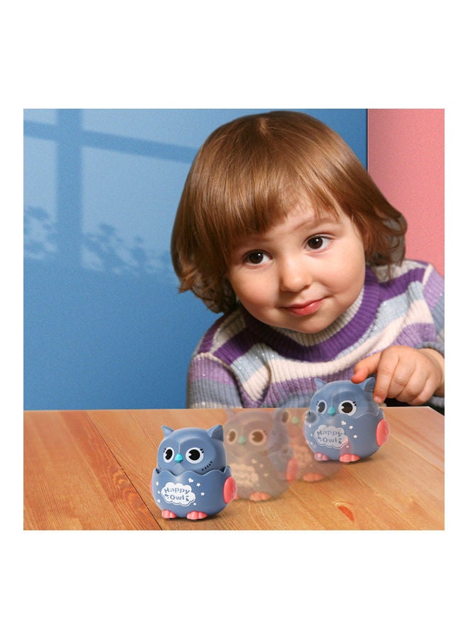 MissTiara - 4-Piece Cute Owl Toy Set Can Be Moved By Pressing Its Head 8.5x8x7.5cm - Image 1