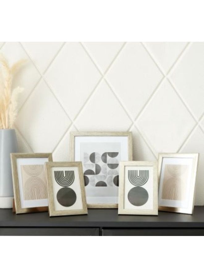 5-Piece Photo Frame Set Beige  - Image 1