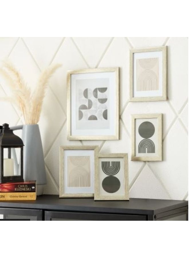 5-Piece Photo Frame Set Beige  - Image 3