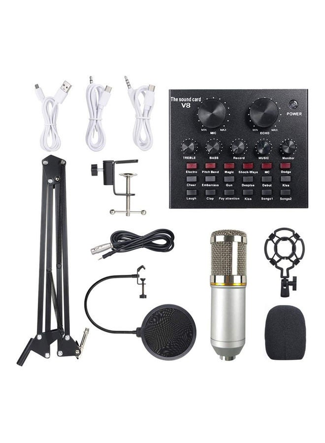 Arabest Professional Condenser Microphone Bundle Set Grey  - Image 1