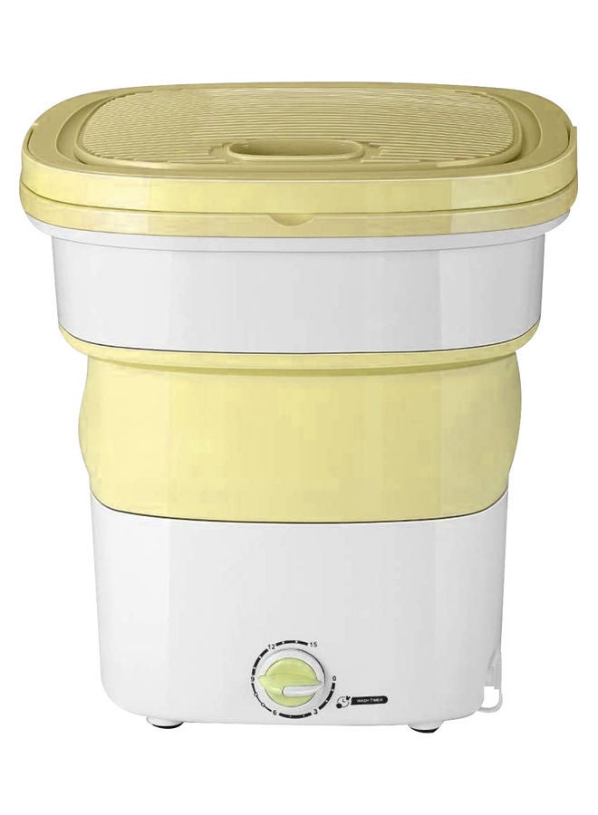 Mini Portable Folding Washing Machine 135 W MINIWASH08 White/Yellow