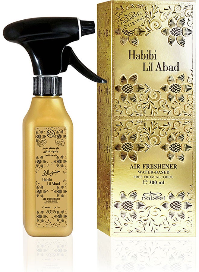 Nabeel Habibi Lil Abad Water Based Air Freshener Clear 300ml - Image 2