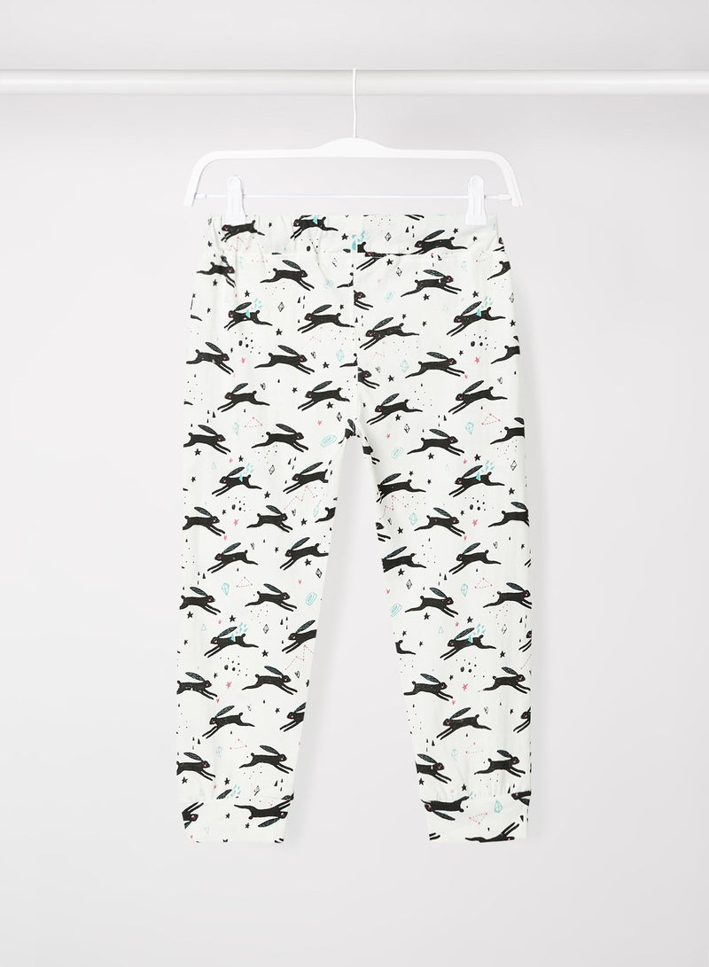RAHA Boys Casual Printed Jogger Black  - Image 2