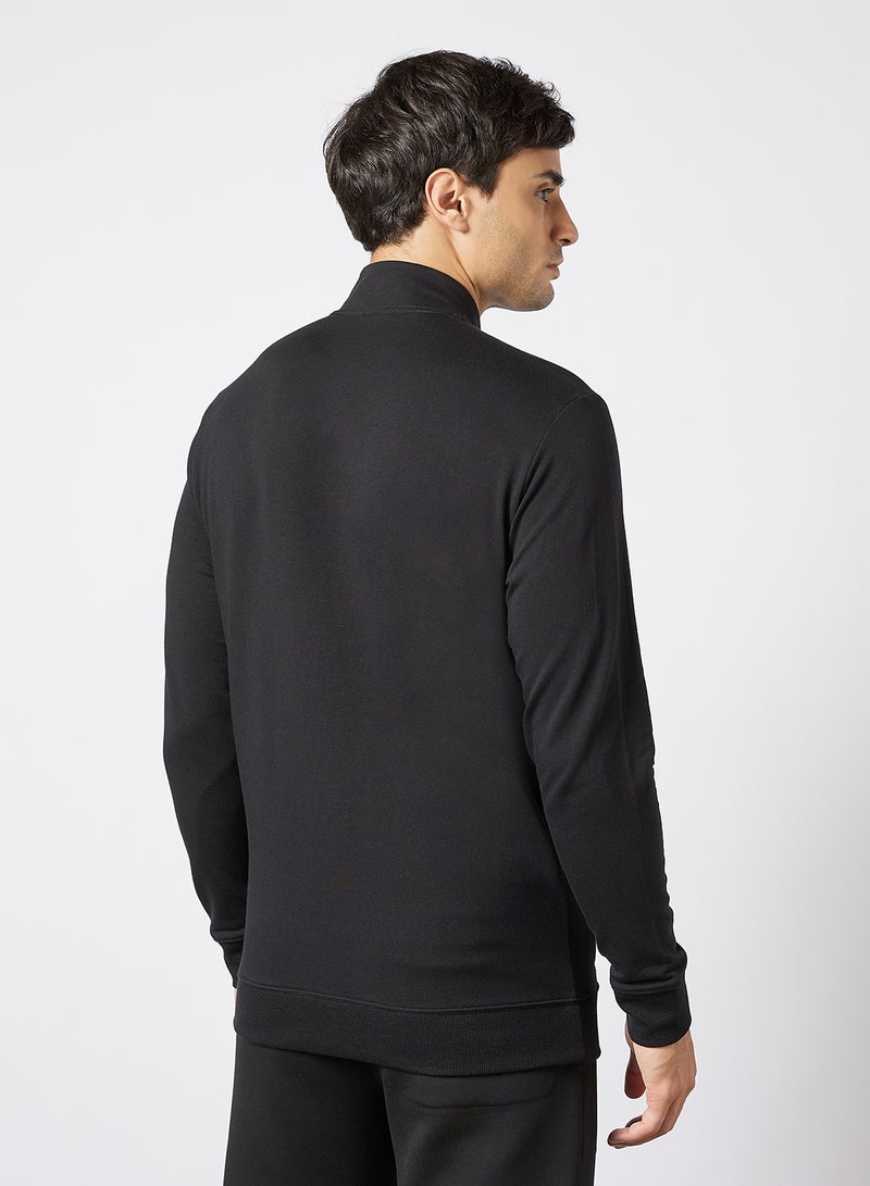 كالفن كلاين جاكيت بسحاب مزين بشعار العلامة التجارية أسود - Image 2