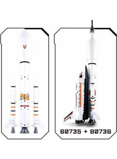 Sluban M38-B0735 167-Piece Space-Saturn Rocket/Long March Rocket 167 6+ Years  - Image 3