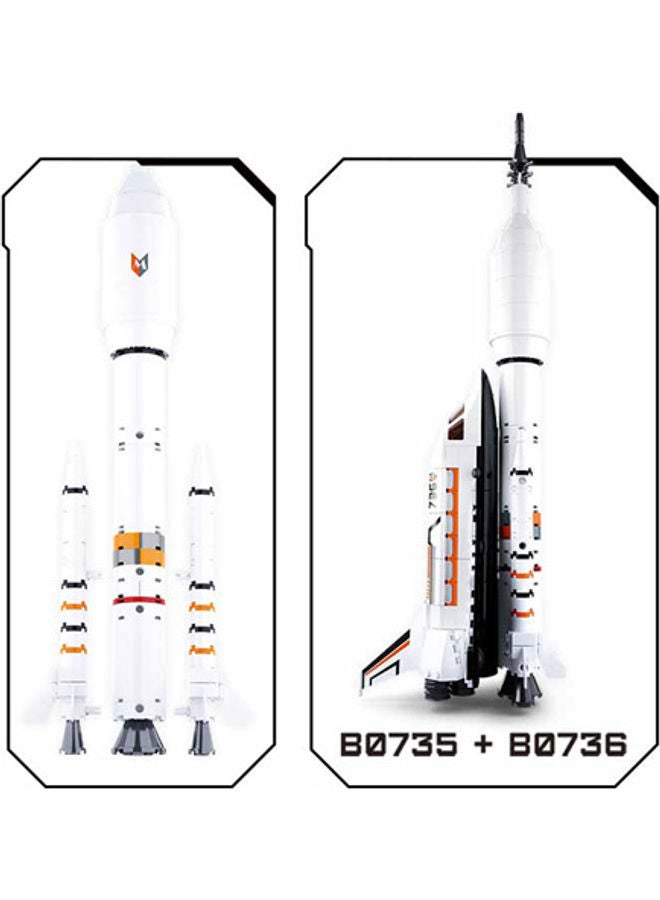 Sluban M38-B0735 167-Piece Space-Saturn Rocket/Long March Rocket 167 6+ Years  - Image 3