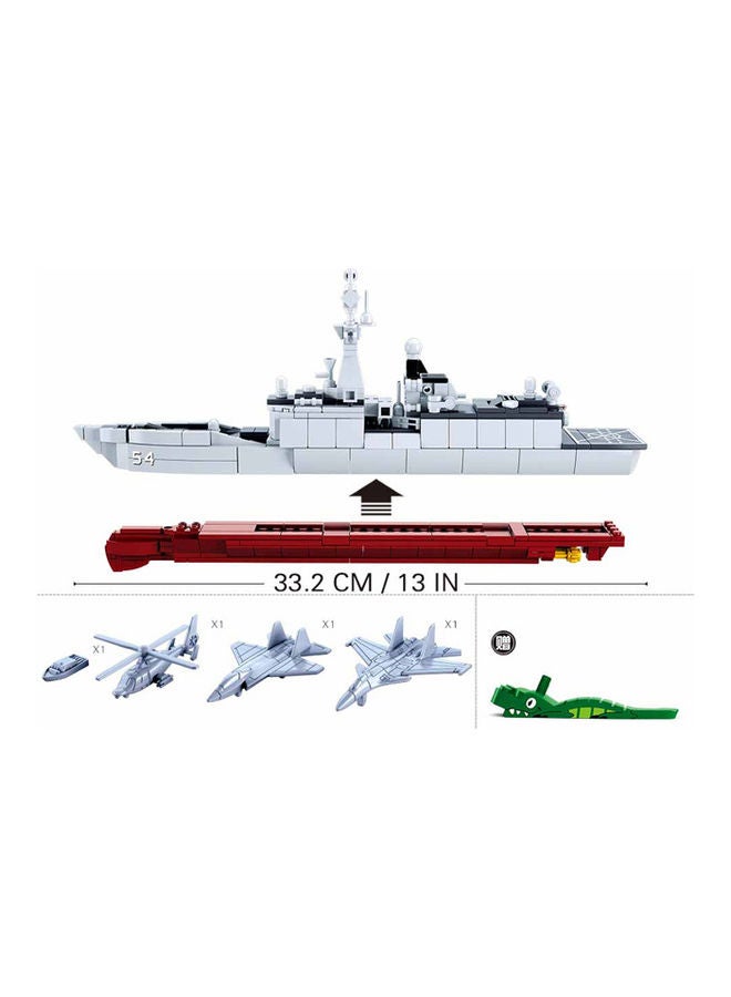 Sluban M38-B0702 417-Piece Model Bricks-054A Frigate 1:450 417 8+ Years - Image 4