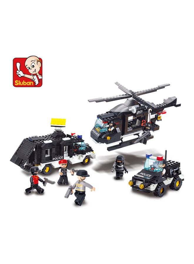 Sluban M38-B2100 499-Piece Riot Police Special Flexible Team Building Toy 499 6+ Years  - Image 3