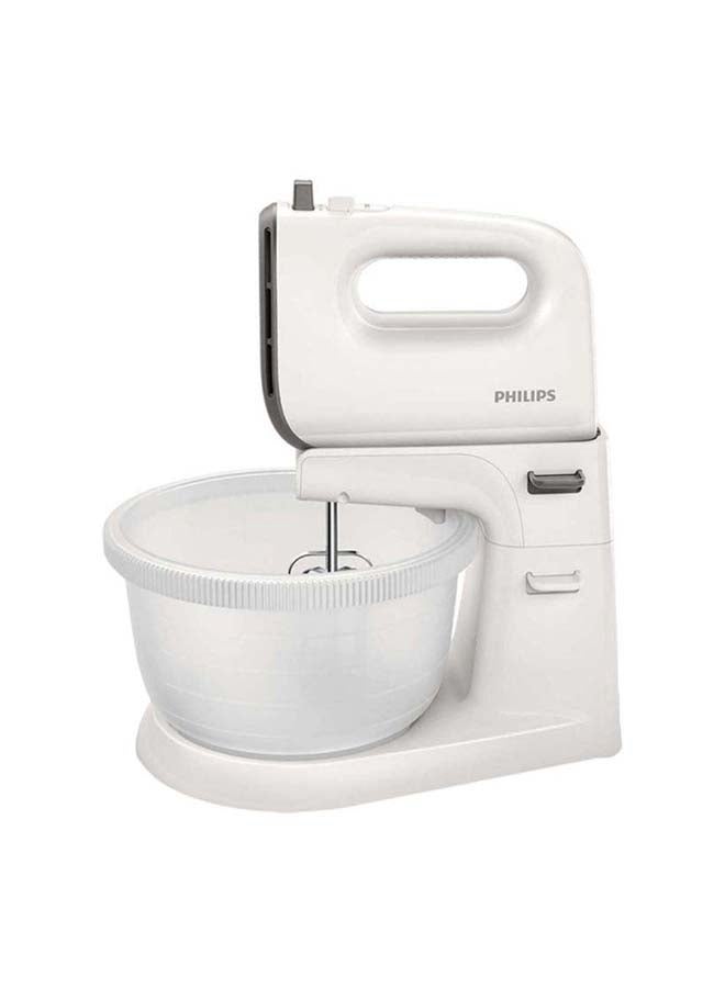 Philips - Electric Bowl Mixer 3 L 400 W HR3745 White - Image 1