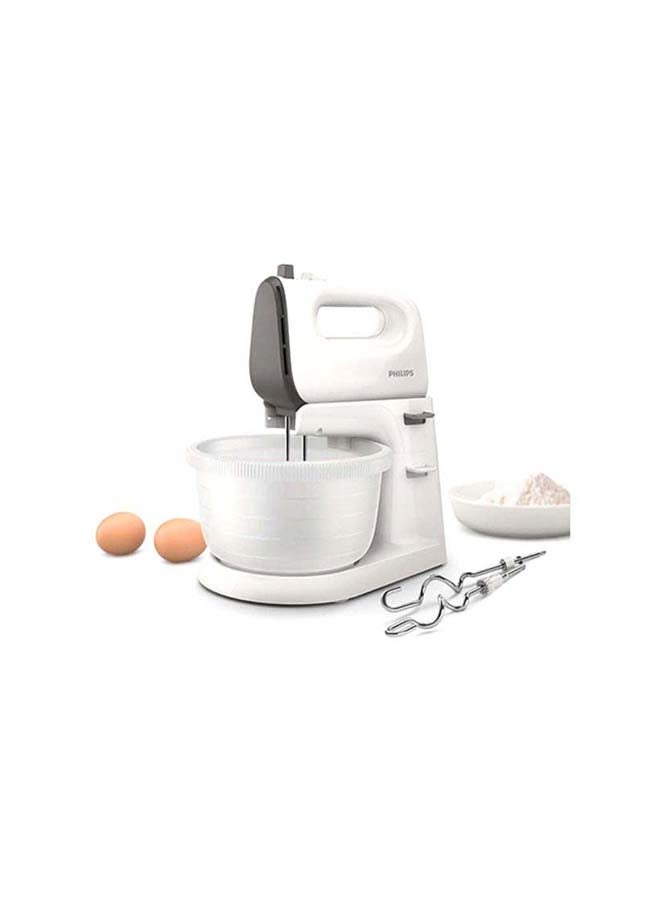 Philips - Electric Bowl Mixer 3 L 400 W HR3745 White - Image 1