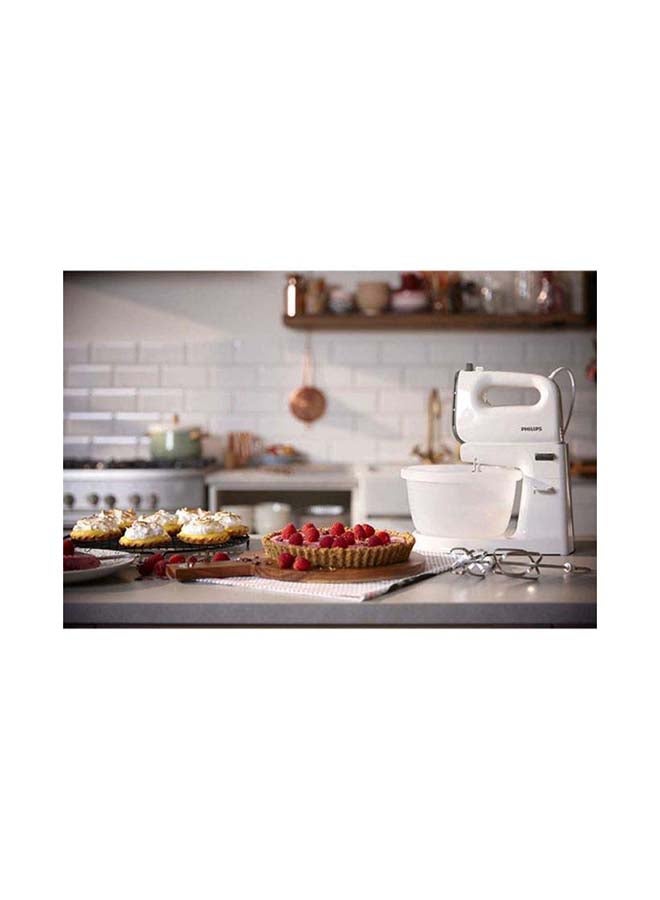 Philips - Electric Bowl Mixer 3 L 400 W HR3745 White - Image 1