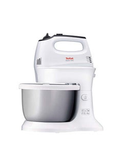 Moulinex Electric Quick Mix Hand Mixer With 5 Speeds And Turbo 3.5 L 300 W HM312127 White / Dark Grey  - Image 1