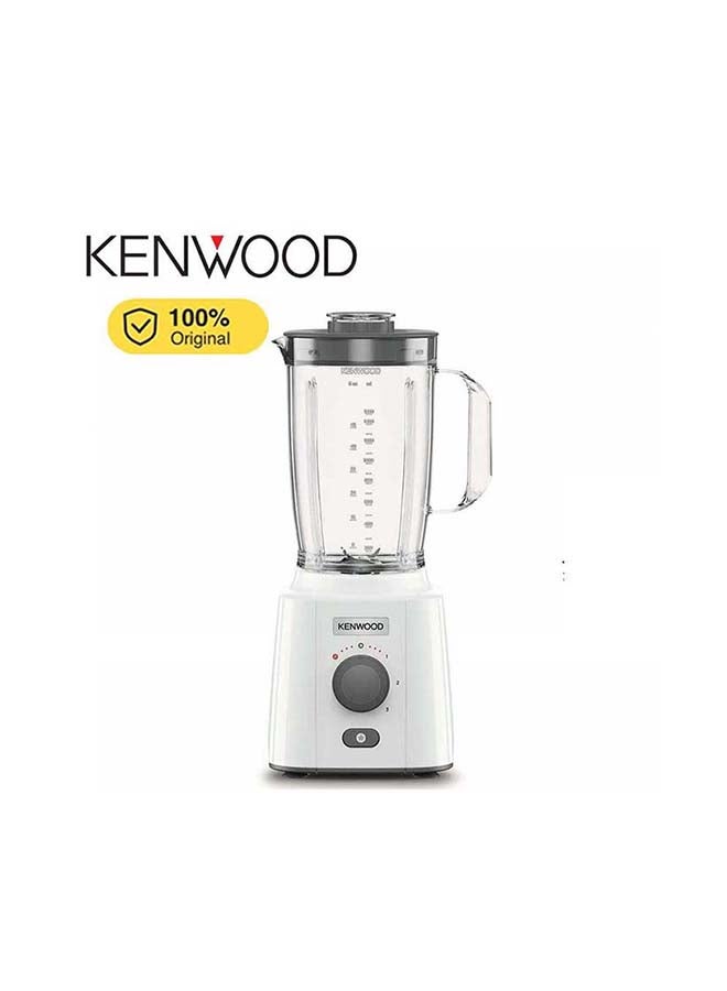 KENWOOD - Blender, Grinder, Ice Crush Function, 1.5L extra Jar, Multi Mill, 2 L 650 W OWBLP41.H0WH White/Grey - Image 1
