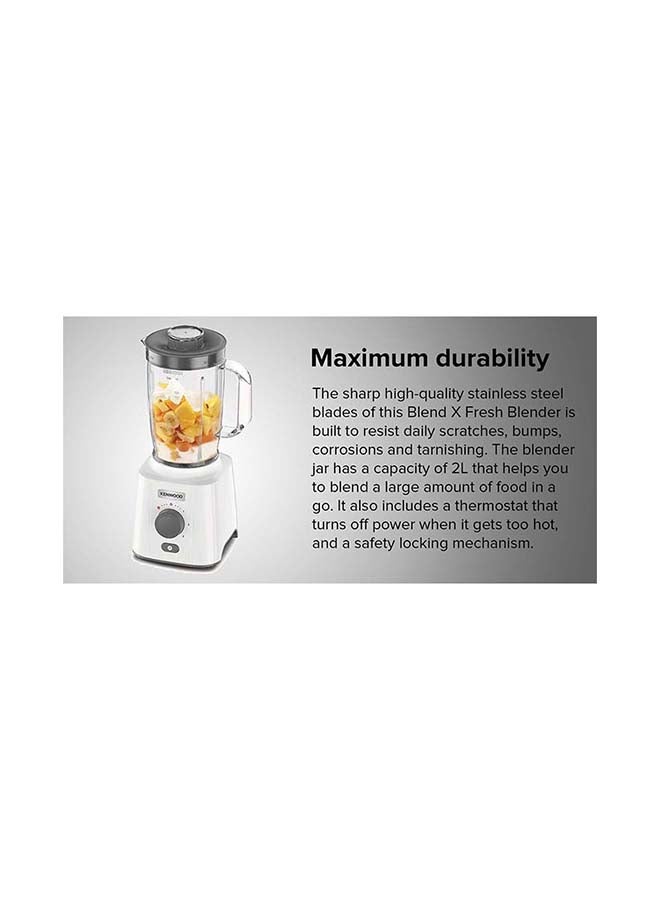 KENWOOD - Blender, Grinder, Ice Crush Function, 1.5L extra Jar, Multi Mill, 2 L 650 W OWBLP41.H0WH White/Grey - Image 1