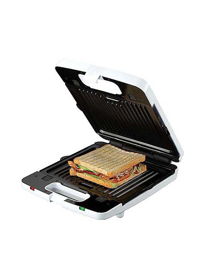 KENWOOD - Sandwich Maker, 3in 1, Grill, 180 Degree Hinge, 2 Non Stick Plates, 4 Slots, 1300 W SMP94AO White - Image 1