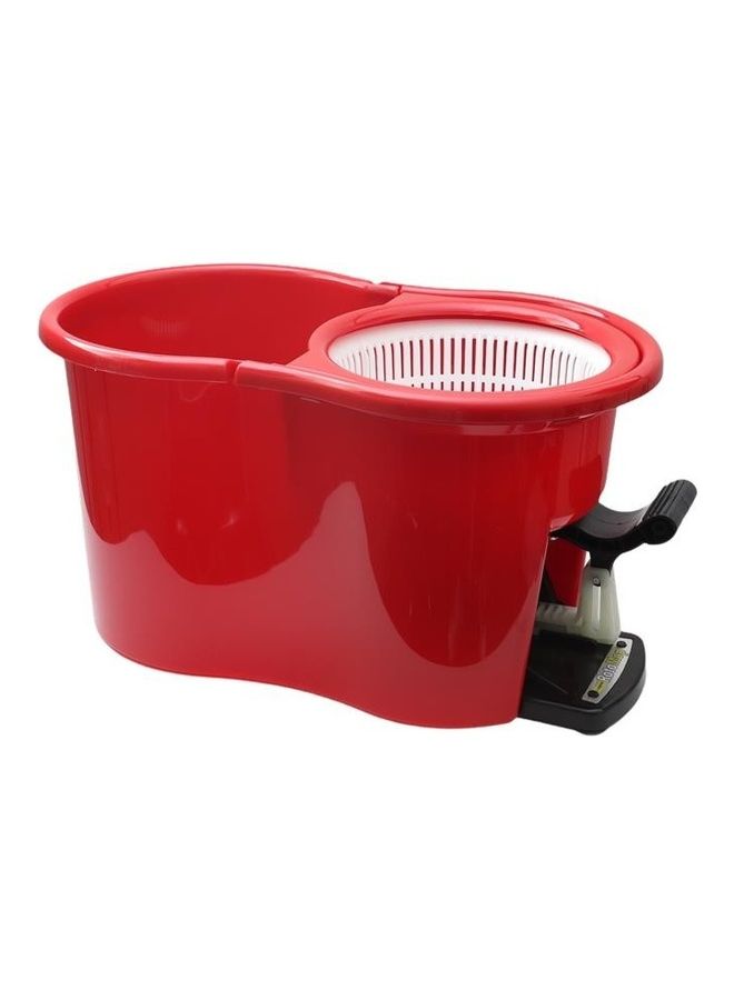 SUPER 5 - Roto Mop Kit With Pedal Trolley Red - Image 1