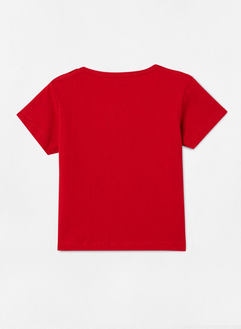 Zarafa Basic Plain T-Shirt Dark Red  - Image 2