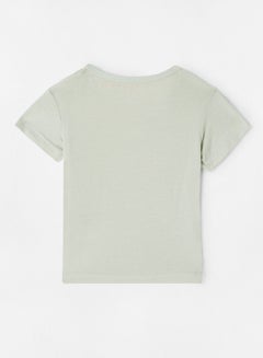 Zarafa Basic Plain T-Shirt Pistachio  - Image 2