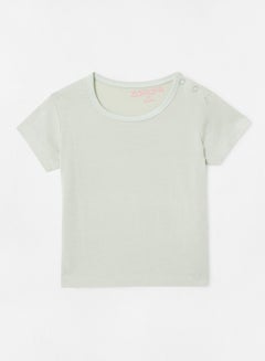 Zarafa Basic Plain T-Shirt Pistachio  - Image 1
