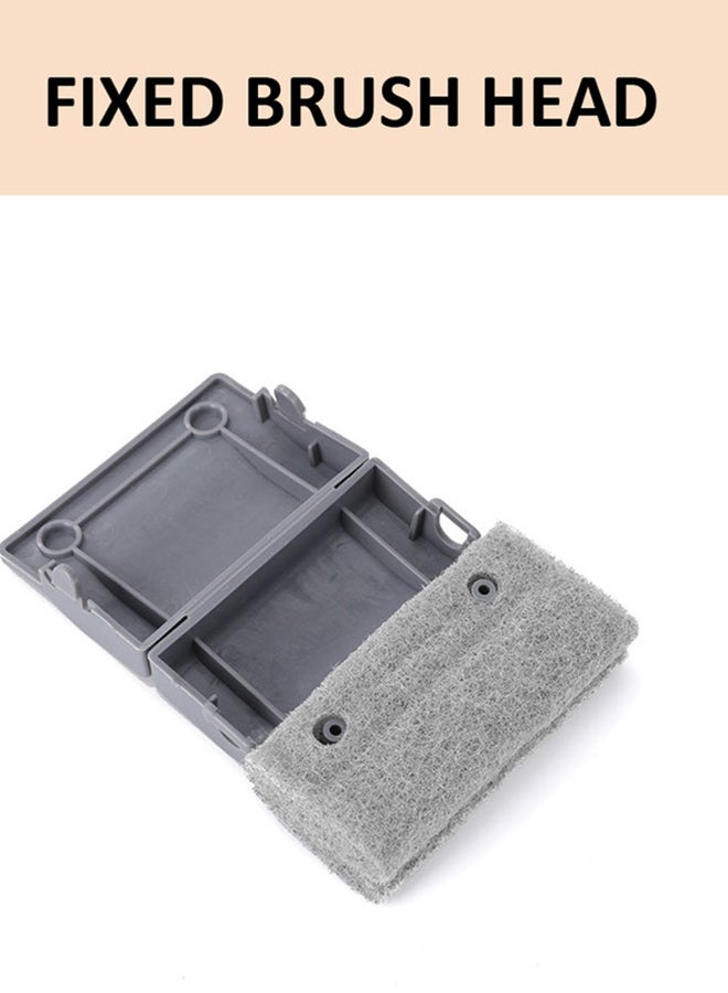 fashionhome - Window Cleaning Thick Scouring Pad Brush Brown 9x8cm - Image 1