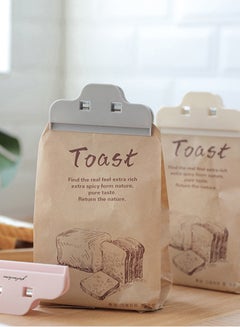 fashionhome Storage Bag Sealing Holder Clip Beige 10x3x5cm  - Image 2