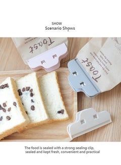 fashionhome Storage Bag Sealing Holder Clip Grey 10x3x5cm  - Image 3