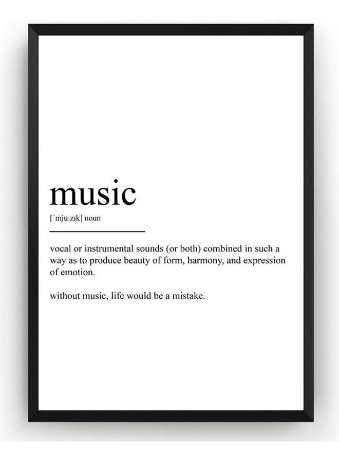 Boomah Accessories - Music Definition Poster With Frame Multicolor 30x40cm - Image 1