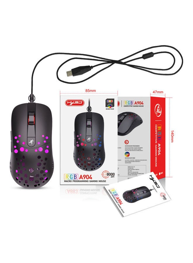 Adjustable DPI Programming Gaming Mouse - Wired