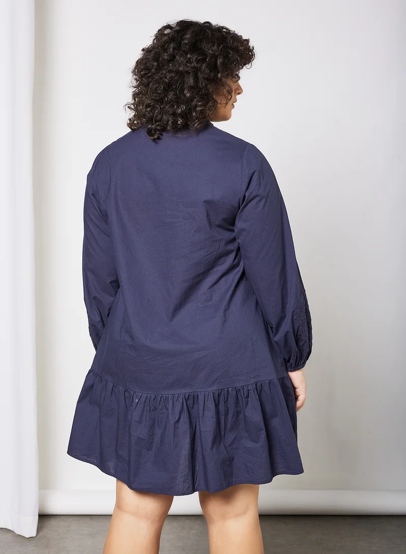 Vero Moda Curve Curve Shirt Dress Navy