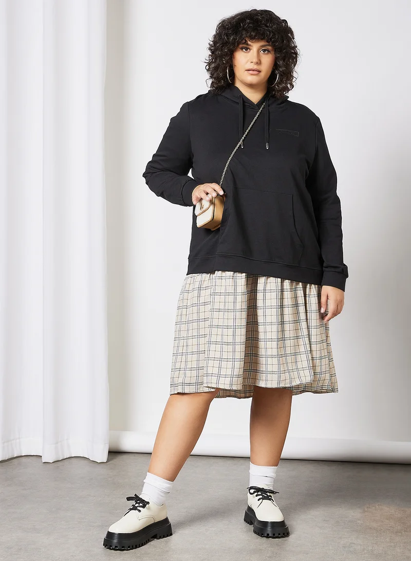 Only Carmakoma Curvy Basic Hoodie Black