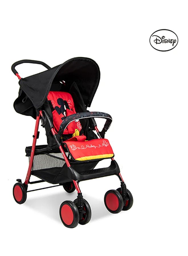 Disney Mickey Mouse Lightweight Picnic Stroller With Storage Cabin