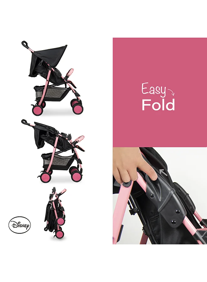 Disney Minnie Mouse Lightweight Picnic Stroller With Storage Cabin