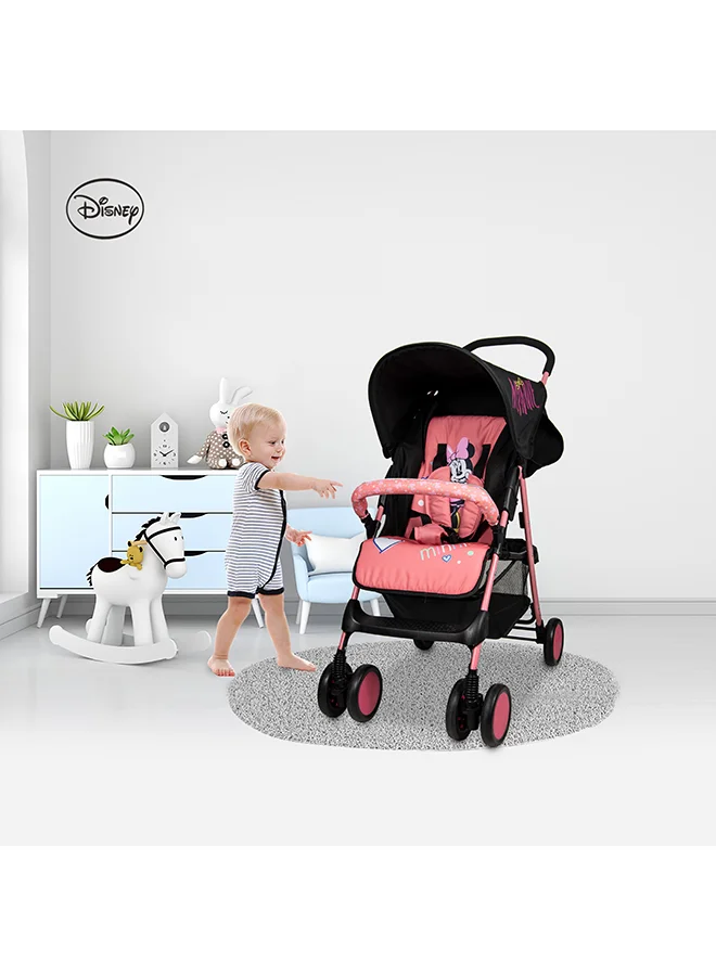 Disney Minnie Mouse Lightweight Picnic Stroller With Storage Cabin
