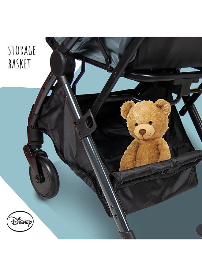 Mickey Mouse Travel Stroller With Storage Basket