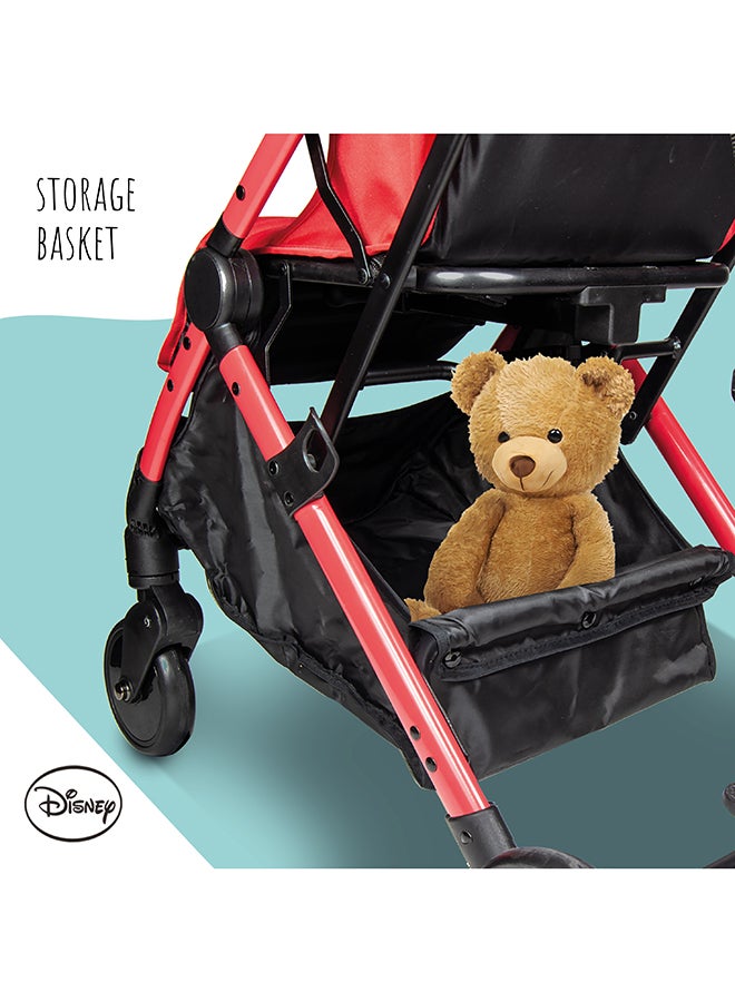 Cars Lightning Mcqueen Travel With Stroller Storage Basket, Rear Breaks And Trolley Handle- 0-36 Months - v1634460546/N49172095A_8