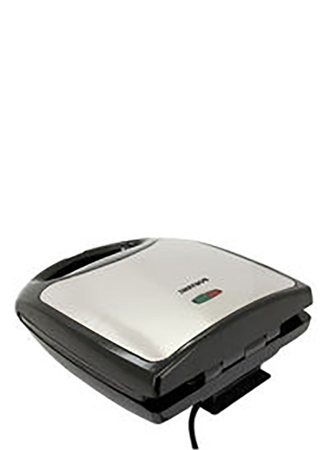 Saachi - 8-Slice Non Stick Sandwich Maker 1100 W NL-ST-4655-BK Black/Silver - Image 1