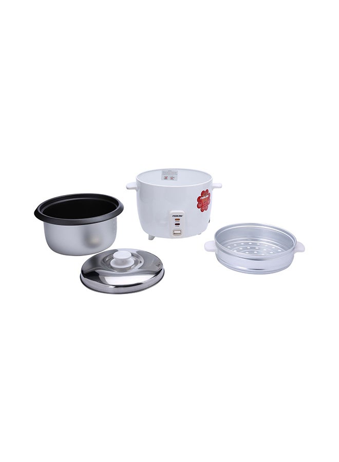 NIKAI - Rice Cooker With Steamer, Non-Stick Teflon-Coated Pot, And Keep Warm Function, Detachable Cord, Easy Cleaning, Perfectly Cooked Meals Every Time 1 L NR672N1 White - Image 1