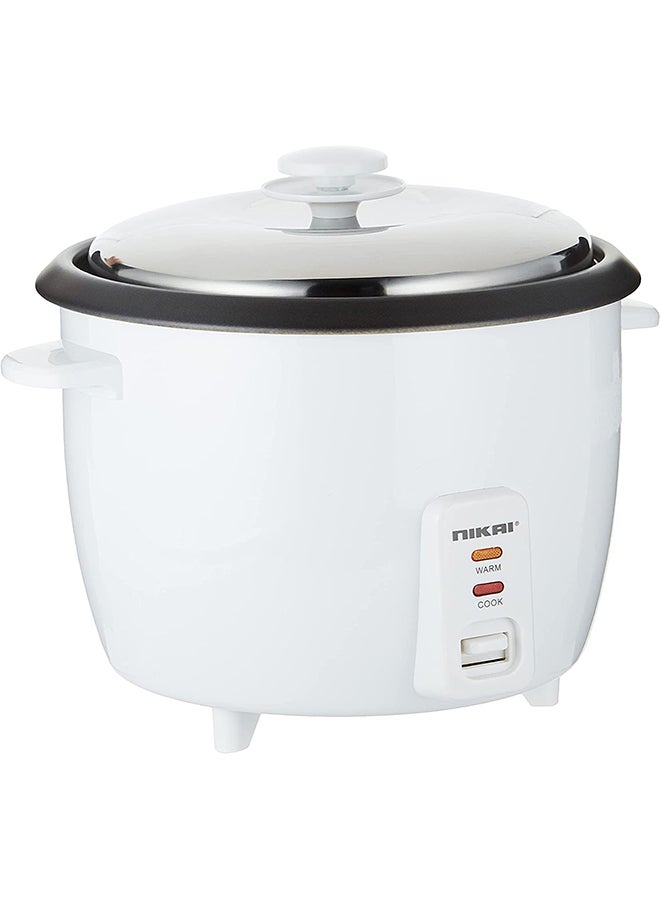 NIKAI - Rice Cooker With Steamer, Non-Stick Teflon-Coated Pot, And Keep Warm Function, Detachable Cord, Easy Cleaning, Perfectly Cooked Meals Every Time 1 L NR672N1 White - Image 1