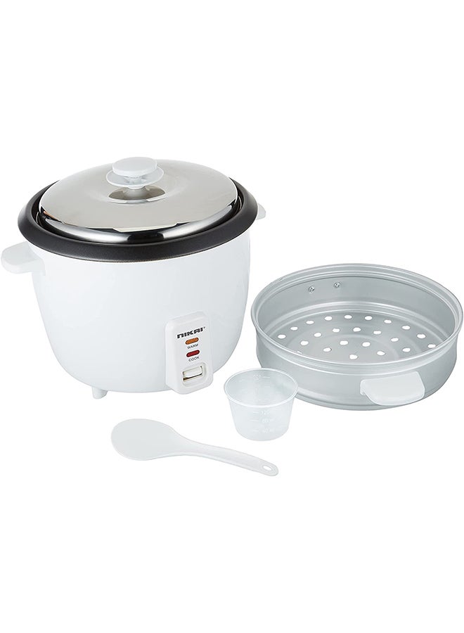 NIKAI - Rice Cooker With Steamer, Non-Stick Teflon-Coated Pot, And Keep Warm Function, Detachable Cord, Easy Cleaning, Perfectly Cooked Meals Every Time 1 L NR672N1 White - Image 1