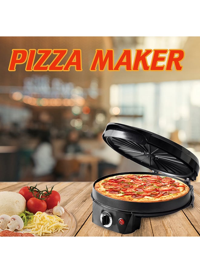 Saachi - Pizza Maker NL-PM-1853-BK With Adjustable Thermostat 1200.0 W NL-PM-1853-BK Black - Image 1