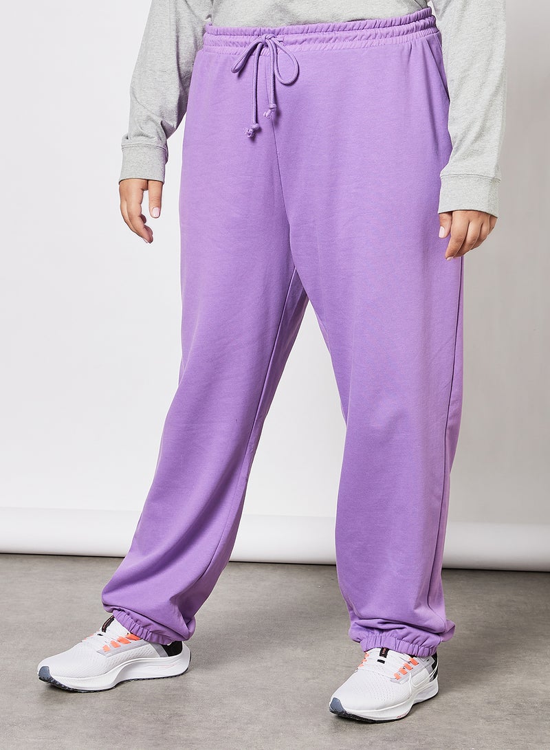 Vero Moda Curve - Curve High Waist Sweatpants Purple - Image 1
