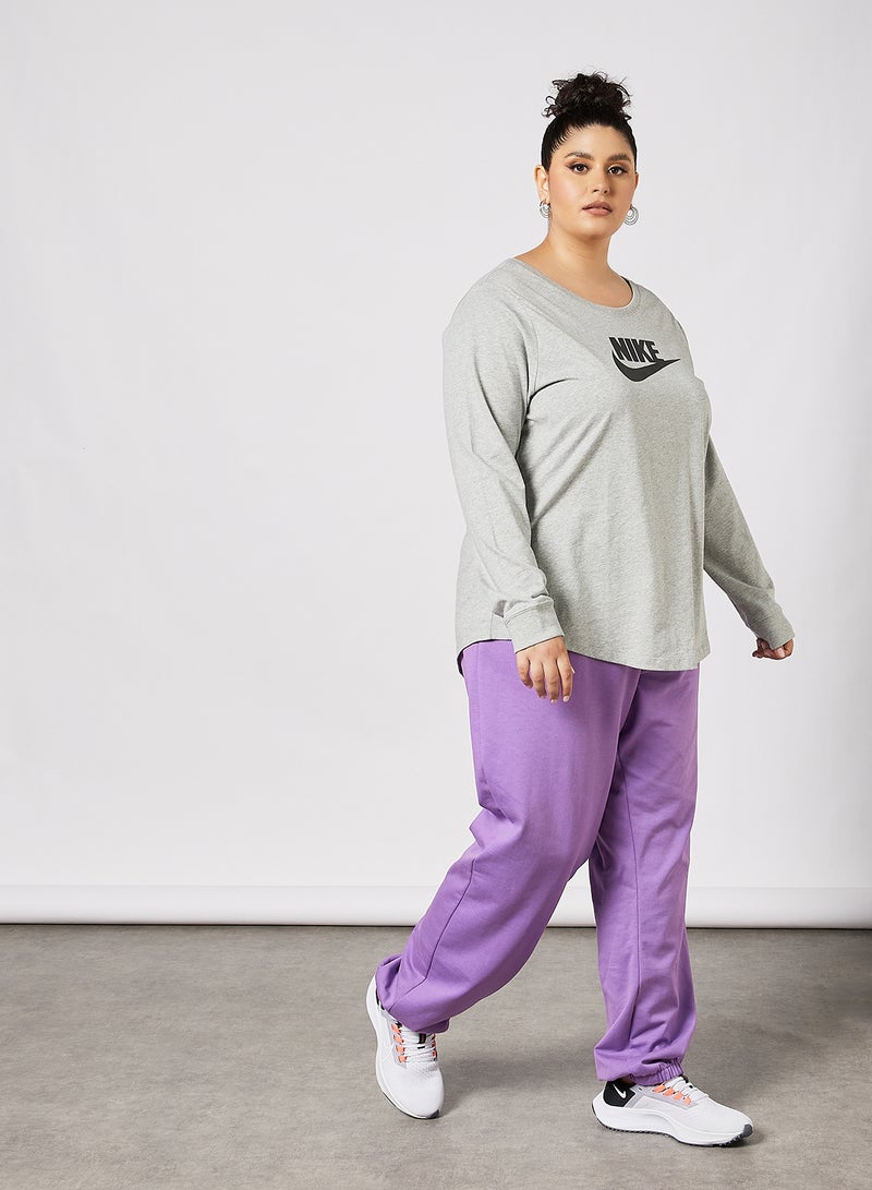 Vero Moda Curve - Curve High Waist Sweatpants Purple - Image 1