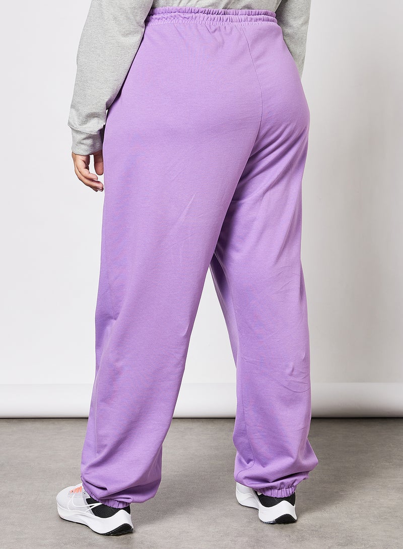Vero Moda Curve - Curve High Waist Sweatpants Purple - Image 1