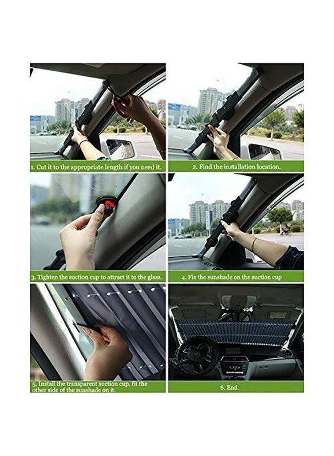 Car Front Window Roller Sunshade