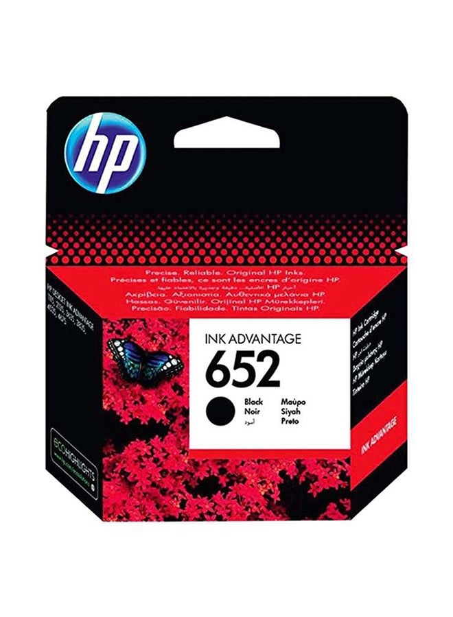 HP - 652 Original Ink Cartridge Works With HP DeskJet 3787, 3789, 3835, 4535 Printers Black - Image 1