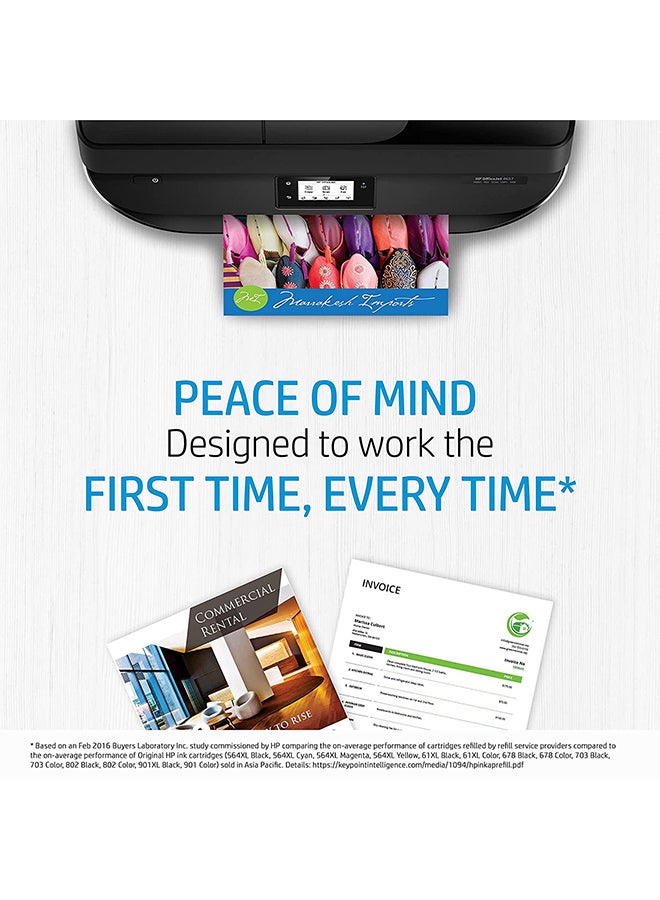 HP - 652 Original Ink Cartridge Works With HP DeskJet 3787, 3789, 3835, 4535 Printers Black - Image 1