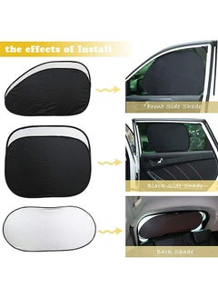 OUTAD 15-Piece Windshield Sun Visor Kit Set  - Image 5
