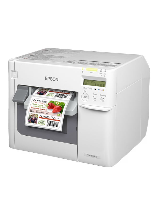 EPSON TM-C3500 Colour Label Printer White - Image 2